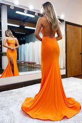 Mermaid Sheath One Shoulder Beaded Jersey Prom Dress with Beading