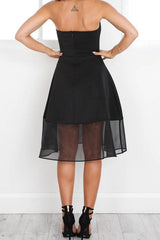 Newest Sleeveless A-line Knee-Length White Homecoming Dress