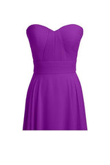 Chiffon A-line Bridesmaid Dress, Floor Length, Prom Evening Gown