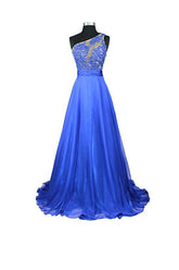 A-line One Shoulder Chiffon Prom/Evening Dresses