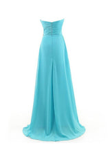 A-line Sweetheart Beading Chiffon Bridesmaid Dress, Prom Dress, Evening Gown