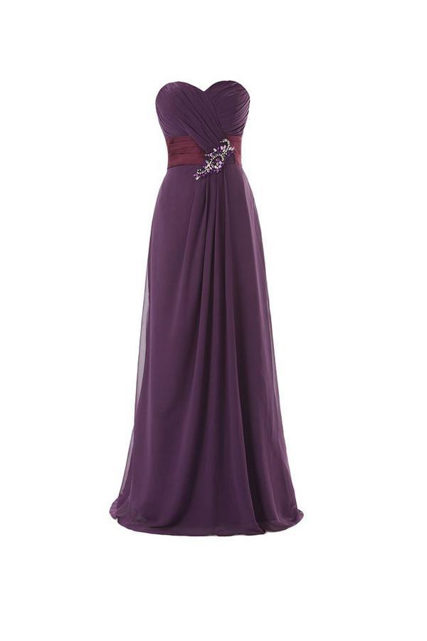 A-Line Sweetheart Bridesmaid/Prom Dress Floor-length With Ruffles