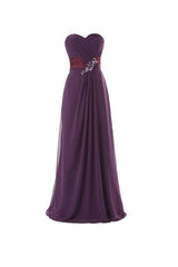 A-Line Sweetheart Bridesmaid/Prom Dress Floor-length With Ruffles