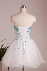 A-Line Sweetheart Neck Short Prom Dress Short Homecoming Dress