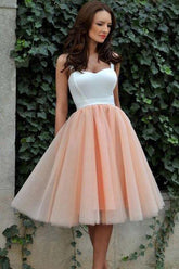 Sexy Straps Tulle Short Prom Homecoming Dress Party Dress