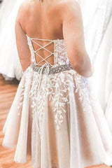 Halter Appliqued Yellow Homecoming Dress Short Prom Dress with Beading Belt