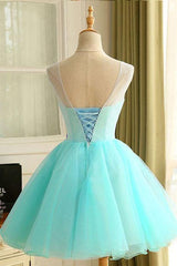 Homecoming Dress with Hand-Made Flowers Short Prom Party Dress