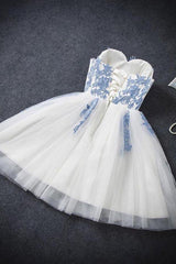 Sexy A-line Strapless Short Prom Homecoming Dress Party Dress