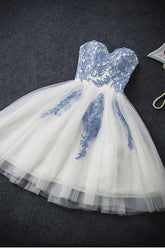 Sexy A-line Strapless Short Prom Homecoming Dress Party Dress