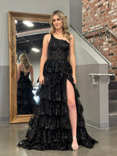 Bodycon One Shoulder Ruched Lace Long Prom Dress