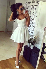 Off-The-Shoulder Red Homecoming Dress with Broad Straps Little Party Dress