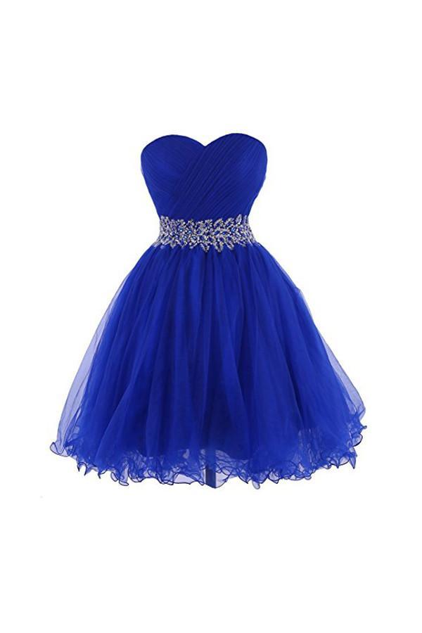 Sweetheart Tulle Cocktail Dress with Beading Homecoming Dress