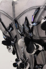 Tulle Gray Short Prom Dress Homecoming Dress Cocktail Dress