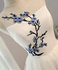 White A-Line Tulle Short Prom Dress Homecoming Dress