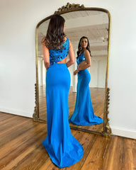 Bodycon One Shoulder Cut Mirror Sequins Prom Dress