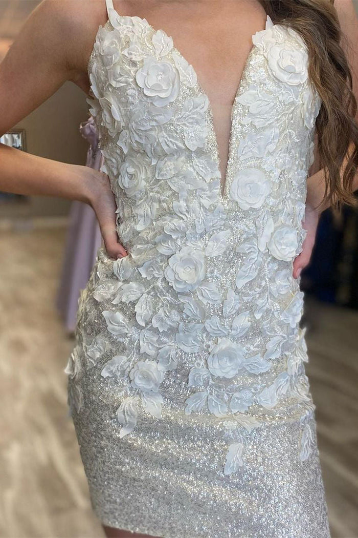 Bodycorn Backless Sequins Homecoming Dress