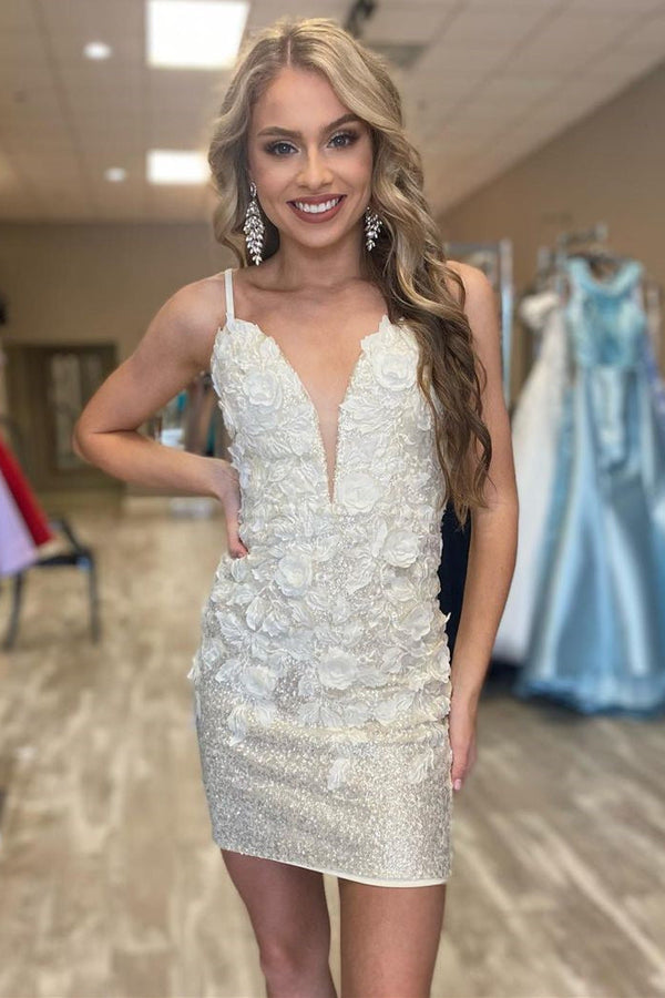 Bodycorn Backless Sequins Homecoming Dress