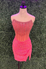 Bodycorn Strapless Corset Homecoming Dress