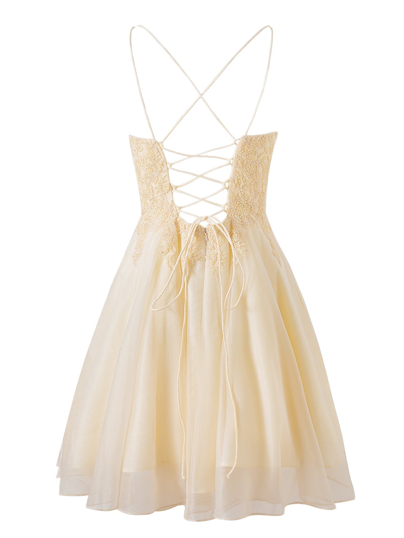 Navy Blue A-line Chiffon Short Homecoming Dress
