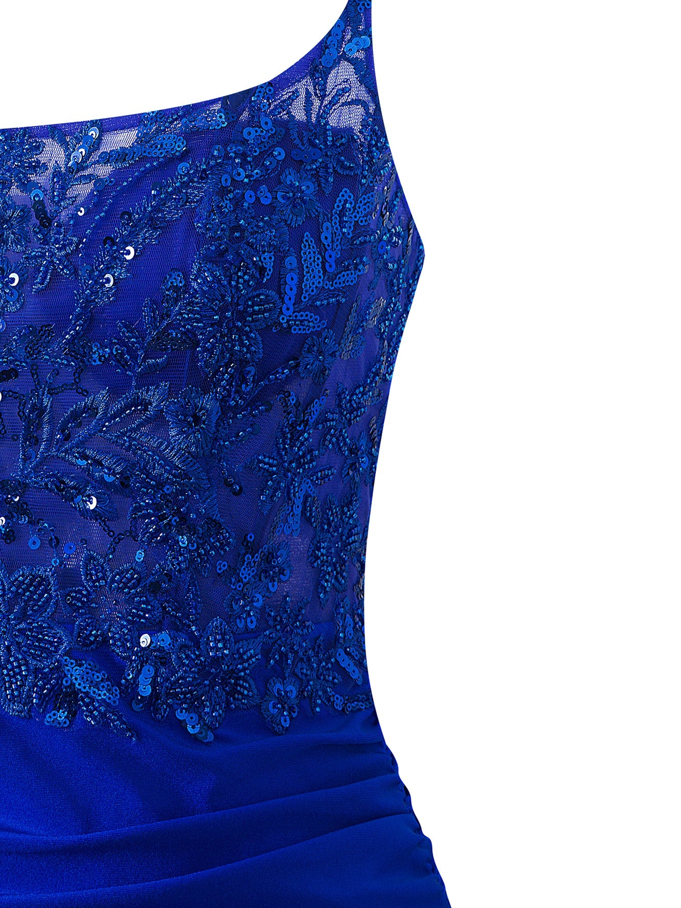 Royal Blue | Bodycorn Short Spaghetti Strap Jersey Homecoming Dress