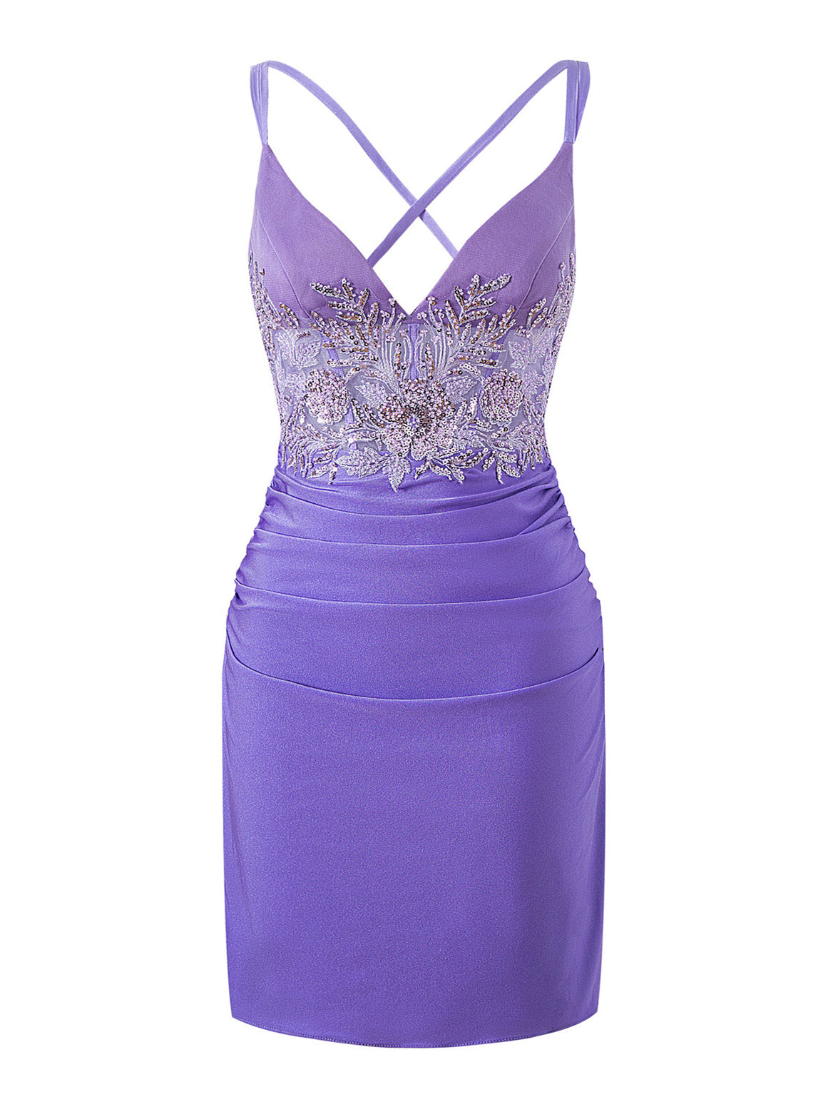 Bodycorn Short V Neck Jersey Homecoming Dress