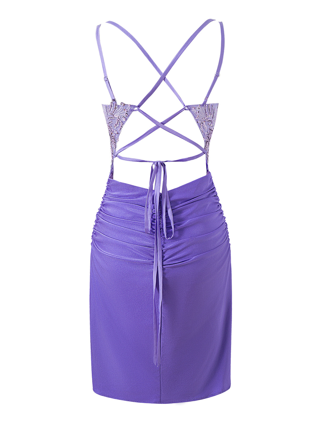 Bodycorn Short V Neck Jersey Homecoming Dress