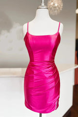 Bodycorn Spaghetti Straps Corset Back Short Homecoming Dress