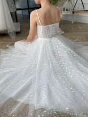 Tulle Sweetheart Straps Short Prom Dress Tea-Length Homecoming Dress