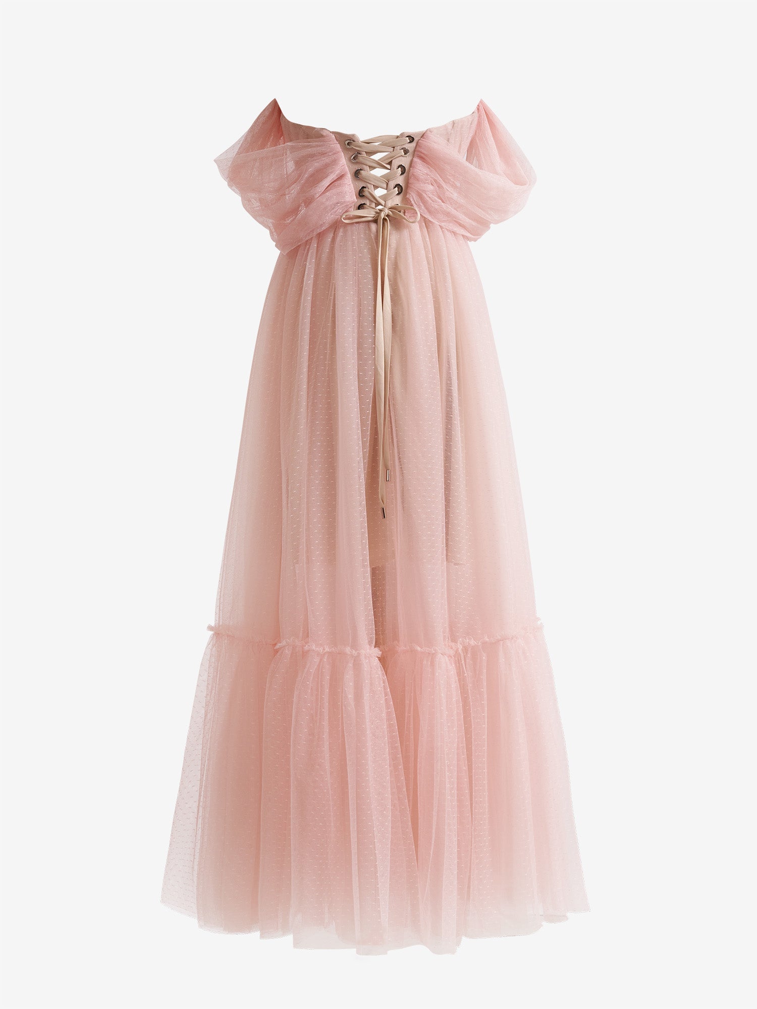 A-Line Rose Cute Pink Tulle Sweetheart Tea-Length Prom Dress