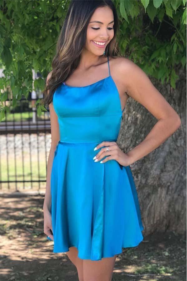 Princess Straps Short Burgundy Prom Dress Homecoming Dress