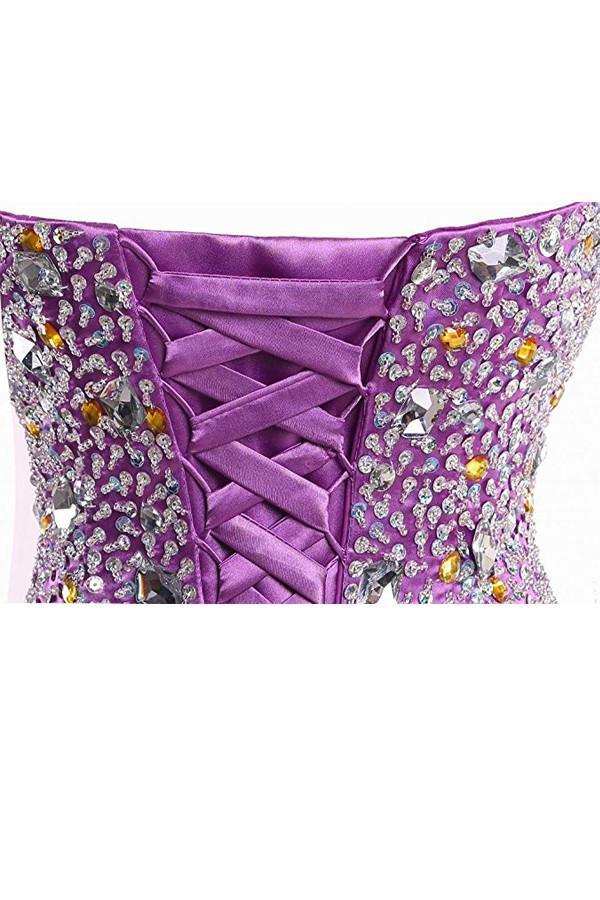 Purple Sweetheart Homecoming Dress Cocktail Prom Dress
